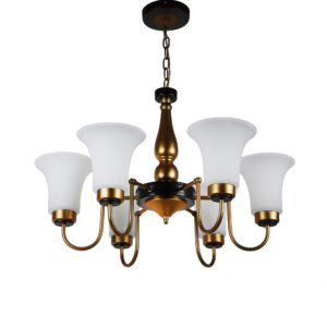 LEARC Designer Lighting Antique Brass Finish Chandelier CH361