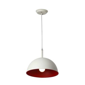 LEARC Designer Lighting 12 inch white red Metal Pendent Single HL3810