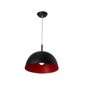 LEARC Designer Lighting 16 inch black red Metal Pendent Single HL3816