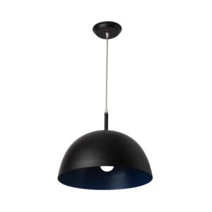 LEARC Designer Lighting 16 inch black blue Metal Pendent Single HL3819