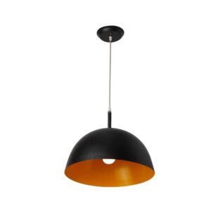 LEARC Designer Lighting 16 inch black yellow Metal Pendent Single HL3820