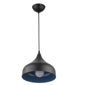 LEARC Designer Lighting black blue Metal Pendent Single HL3892-1