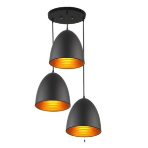 LEARC Designer Lighting Glass Metal Pendant Multiples HL3894-3