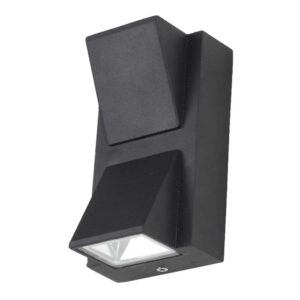 SUPERSCAPE Exterior Wall Light LED black finish up down 6 watt (2*3) with top branded LED  and high quality LED driver warm white WL1577-WW