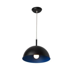 LEARC Designer Lighting 12 inch black blue Metal Pendent Single HL3798