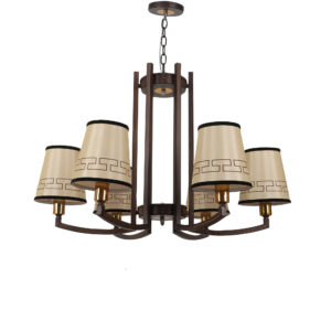 LEARC Designer Lighting Wrought Iron Rustic Finish Chandelier CH408
