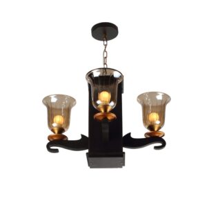 LEARC Designer Lighting Wood Glass Pendent HL4141-4