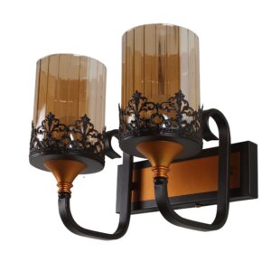 LEARC Designer Lighting Wrought Iron Rustic Finish Wall Light WL2518