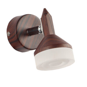 LEARC Led Lighting aluminium die cast premium wood finish spot light 5 watt adjustible spot ML370-1