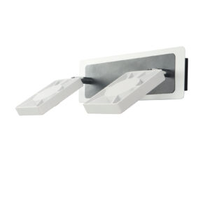 LEARC  aluminium die cast powder coated white and coffee brown finish double spot light bar 11.2 inch with 9 watt adjustible spots ML375-2