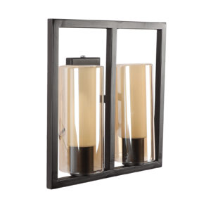 LEARC Designer Lighting Wrought Iron Rustic Finish Wall Light WL2590