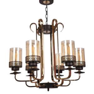 LEARC Designer Lighting Wrought Iron Rustic Finish Chandelier CH461