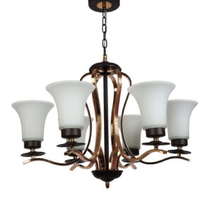 LEARC Designer Lighting Wrought Iron Rustic Finish Chandelier CH463