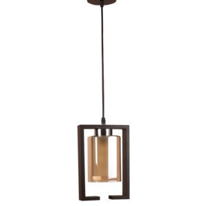 LEARC Designer Lighting Wood Glass Pendant HL6081-1