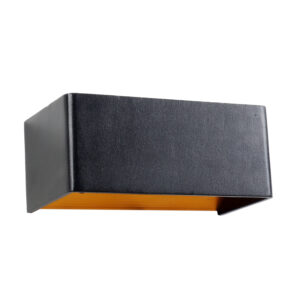 LEARC LED Lighting aluminium die cast black gold finish 12 watt indirect lighting LED wall highlighter with yellow light  WL2677