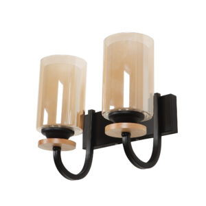 LEARC Designer Lighting Wrought Iron Rustic Finish Wall Light WL2836