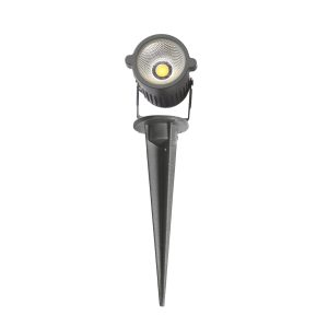 SUPERSCAPE aluminium die cast IP66 15 watt grey LED spike light with yellow light K1170