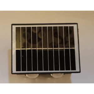 Superscape 2 plus 2 lens model IP65 solar wall light warm white GS1452