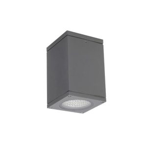 SUPERSCAPE aluminium die cast square 12 watt IP65 LED ceiling light surface grey powered by CREE LED and high quality LED driver 3K K1356