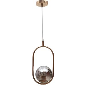 LEARC Designer Lighting Glass Metal Pendant Single HL8046-1