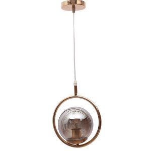 LEARC Designer Lighting Glass Metal Pendant Single HL8047-1