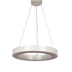 LEARC aluminium white finish 80 watt 18 inch dimmable and tunable LED Donut Hanging Light with remote HL8058-DT