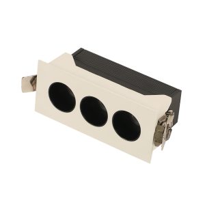 LEARC aluminium white finish 3 x 2 watt LED Linear down light with Bridgelux COB and Fulham LED driver TR1825