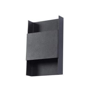 SUPERSCAPE black finish 2X6 watt Exterior Wall Light LED two way with CREE LED and IP65 driver 3K EP1769-3K