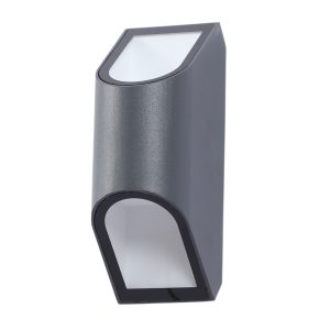 SUPERSCAPE grey finish 2X3 watt two way exterior wall Light with CREE LED and  IP67 driver 3K EP7160-3K
