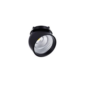 LEARC aluminium black finish 12 watt all angle adjustible recessed spot light PR6314