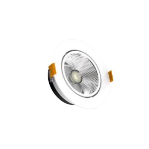 LEARC aluminium white finish low depth 6 watt round LED down light with Bridgelux COB and high quality driver SE2306