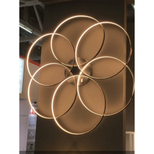LEARC 24 inch 96 watt brown finish LED Chandelier with top quality LED and driver 3K AP3219