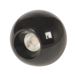 LEARC aluminium premium electroplated glossy jet black finish 5 watt LED surface light MEM156