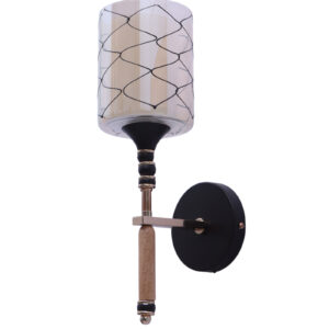 LEARC Designer Lighting Contemporary Glass Metal Wood Wall Light WL3445